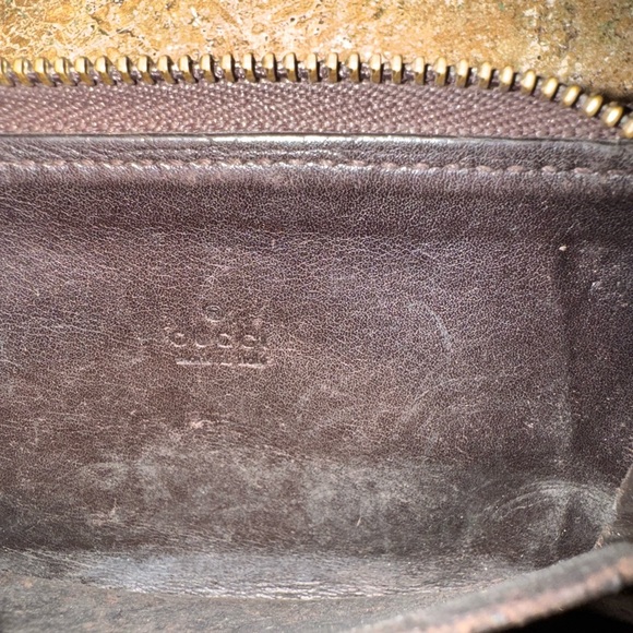 Authentic Vintage Gucci black wallet and brown card holder …. Great for projects - Picture 3 of 16